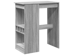 Maison Exclusive - Mesa Alta Con Estantes Madera Gris Sonoma 90x47,5x103,5 Cm
