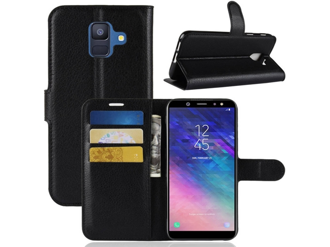 Funda Samsung Galaxy A8+ 2018 Flip Negro