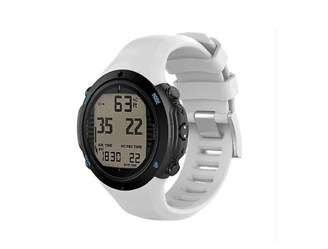 Correa de silicona para reloj inteligente Suunto D6i, color blanco VENISYMLIS