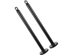 Soporte de barra de pesas de 2 piezas, para fitness y culturismo.