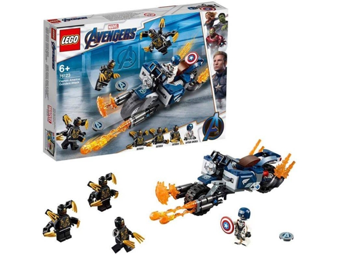 LEGO Super Heroes: Marvel Avengers Captain America: Ataque de Outriders (Edad Mínima: 6 - 167 piezas)