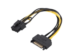 Cable de alimentación para tarjeta de video (conversión SATA de 8 pines a 15 pines, compatible con Windows/Linux)
