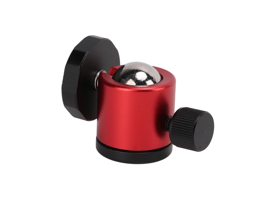Cabezal de bola con tornillo de 1/4 de pulgada, cabezal de trípode de 360°, accesorio para cámara