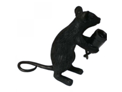 Lámpara de mesa para ratón Seletti Modern Leader Mesita de noche para el hogar Dormitorio Art Deco Art Deco Boutique Lámpara de noche Enchufe UE/Australia/EE. UU./Reino Unido (negro permanente)