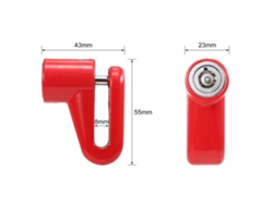 Candado De Disco Antirrobo Para Motocicleta/bicicleta, Seguro E Impermeable, Con Dos Llaves.