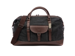 Bolsa de viaje Barbariga. Fabricada en lona de primera calidad combinada con cuero.