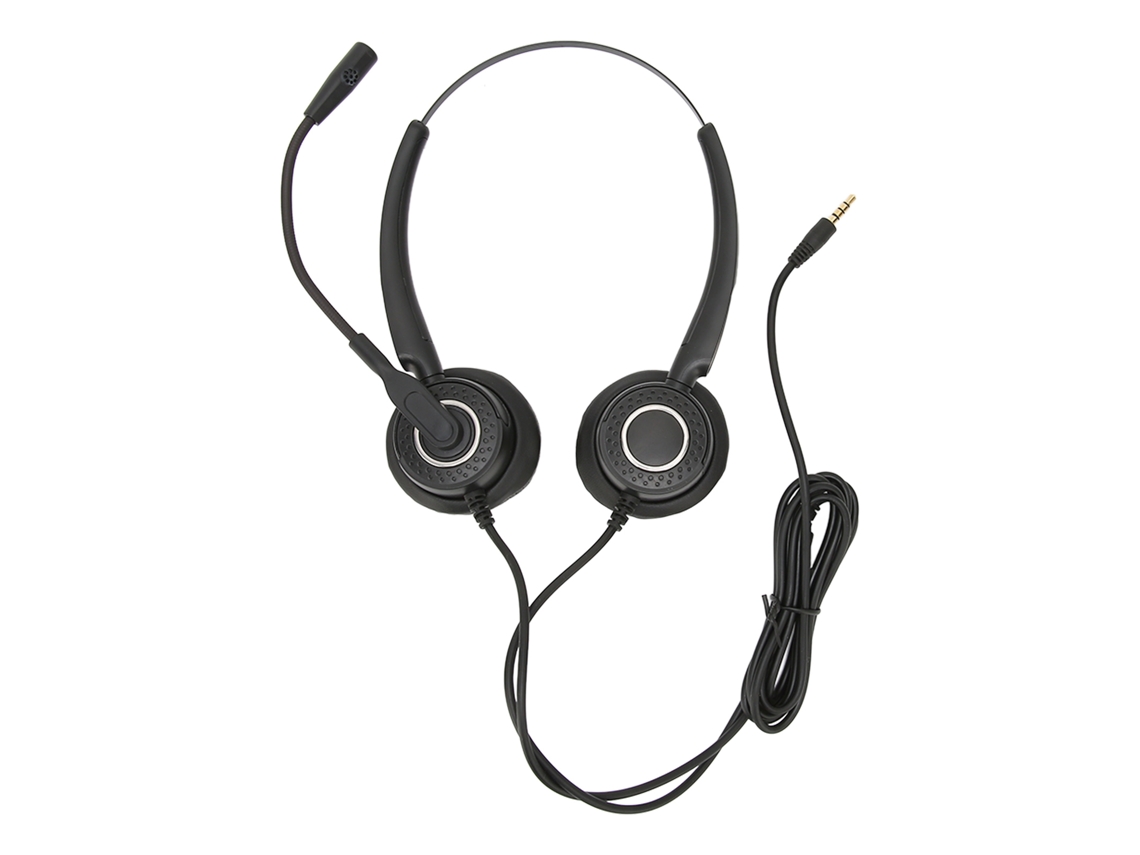 Fone De Ouvido Para Centro De Chamadas Com Redução De Ruído Inteligente Conector 3.5mm Para Celular E Pc