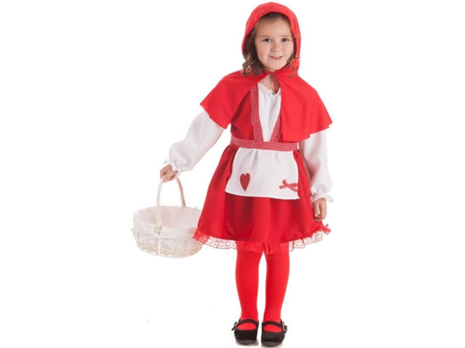 Disfraz de Niña DISFRAZZES Caperucita Rojo (Talla: 3 a 4 años)