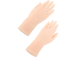 Manos Femeninas De Silicona Realistas, Plegables Y Reutilizables Para Practicar El Arte De Las Uñas.