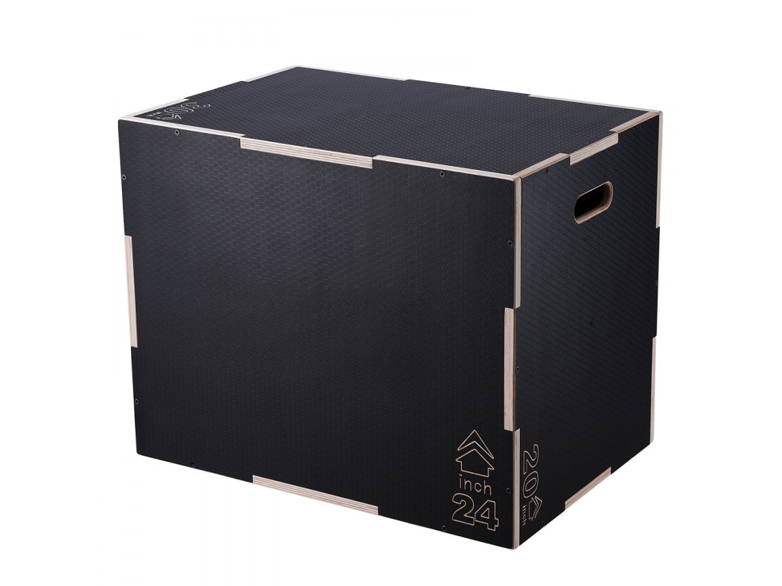 Caja pliométrica de madera antideslizante 3 en 1 de Tekmaquinas