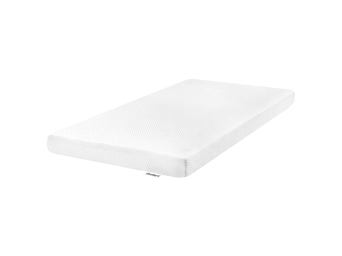 Colchón de cuna Beliani Cuddly en espuma de poliuretano blanca, 70x130x8