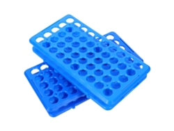Soporte De 2 Piezas Para Tubos De Ensayo Con Ranuras, Estante De Almacenamiento Para Tubos Y Viales