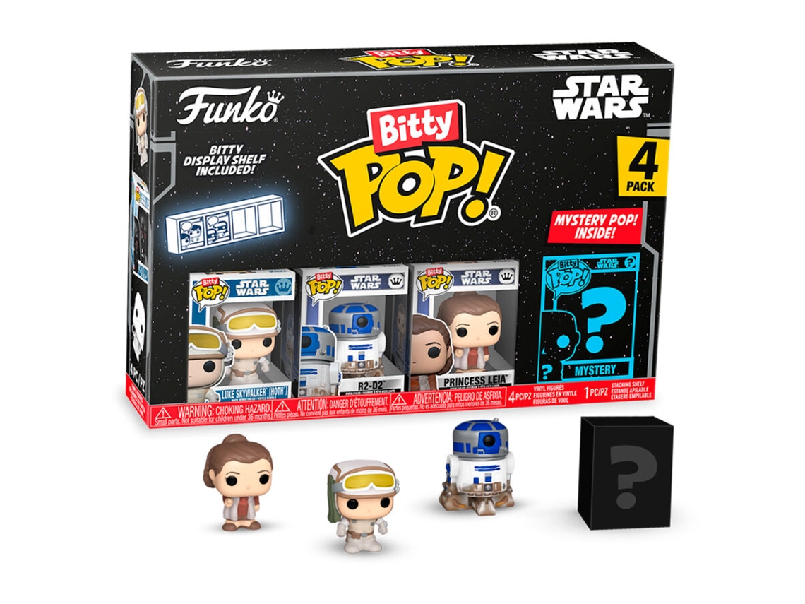 Blister 4 figuras Bitty Pop Star Wars Luke Skywalker B.active