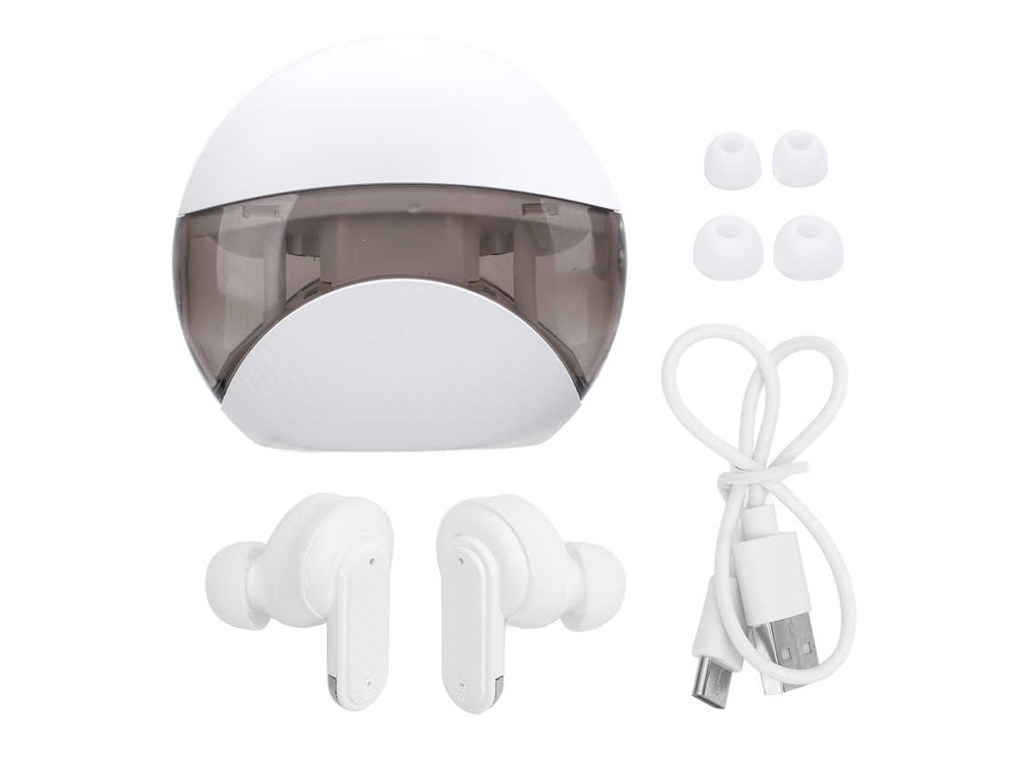 Auriculares Con Traductor, 144 Idiomas, Aplicación, Bluetooth 5.4, Cancelación De Ruido, Estéreo Blanco.