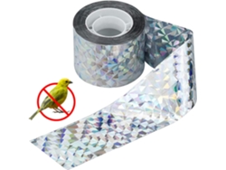 Fita Repelente De Pássaros Pegon 80m X 4,8cm Dupla Face Refletiva Repelente De Pássaros