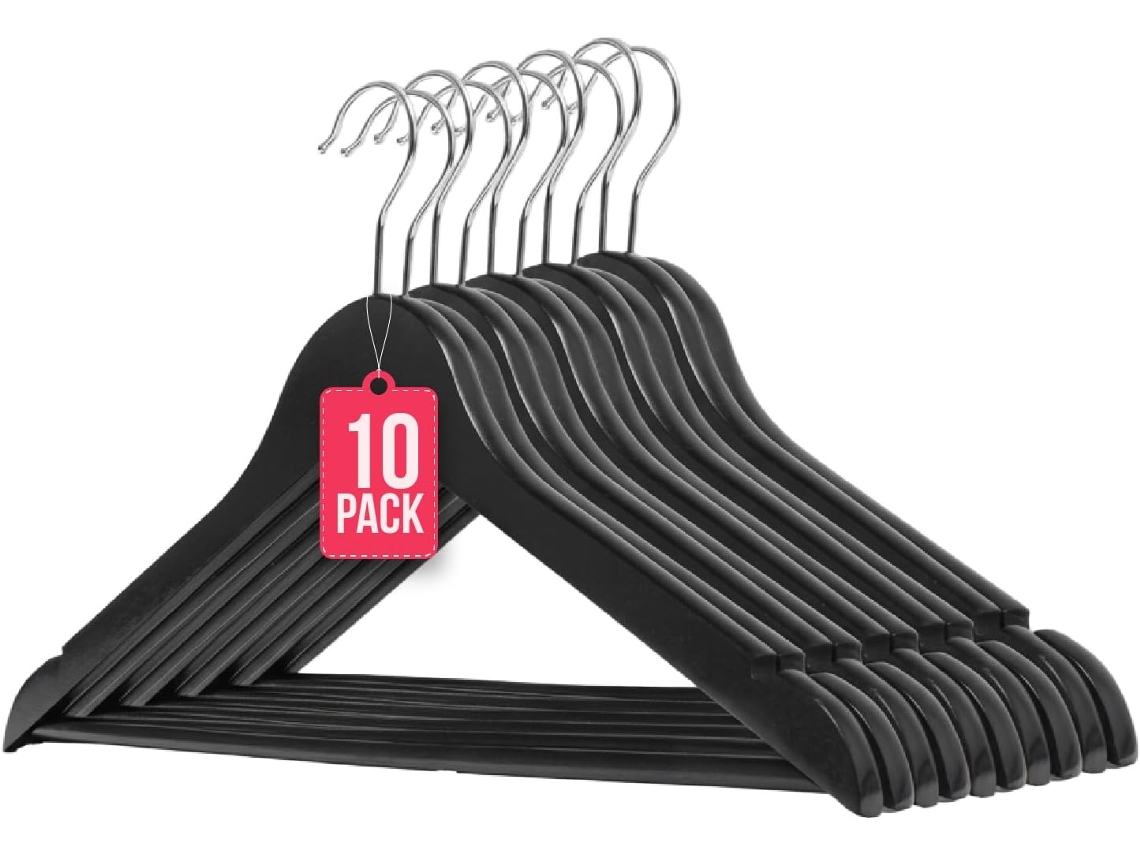 PERCHAS MADERA NEGRA LOTE 10 UNIDADES COM-FORT HOUSE