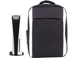 Mochila de almacenamiento para PS5 blanca con nuevo diseño inverso para PS5