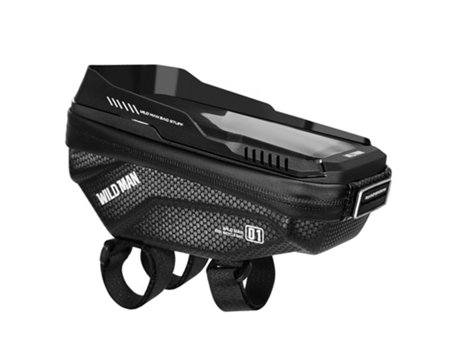 Bolsa impermeable para bicicleta 1L Capacidad Ventana táctil WILDMAN XT1 Negro