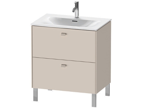 Pedestal de lavabo DURAVIT Brioso vertical 72,0 x 47,9 cm 2 cajones cajón superior incl. recorte de sifón y delantal para lavabo Viu 234473