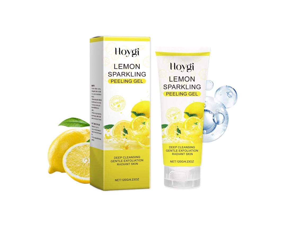 Gel exfoliante de limón para una piel suave y radiante.