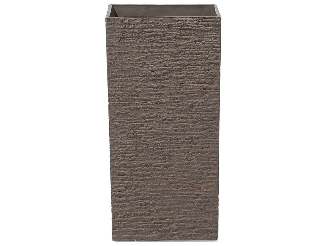 Vaso Beliani Tenno De Fibra De Argila Castanho 30x30x60