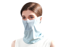 Protección Uv Para Rostro Y Cuello De Mujer, Braga De Cuello Transpirable De Verano Con Orejeras Para Deportes Al Aire Libre.