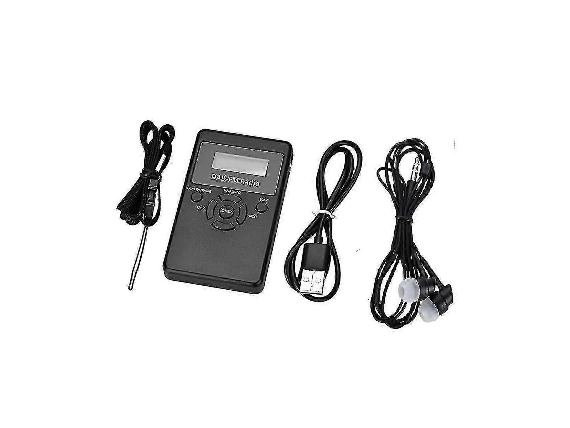 -101 Mini Rádio Digital Dab Portátil Dab+fm Rádio De Transmissão Digital Receptor Fm