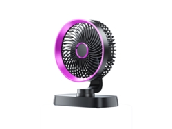 Ventilador De Mesa Pequeno, Oscilante, Usb Recarregável, Portátil, Silencioso Para Escritório, Dormitório E Uso Doméstico