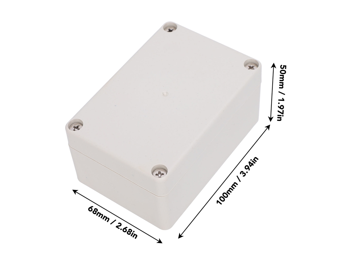 2026as-caja De Unión 100x68x50mm Ip65 Impermeable De Plástico Abs Para Proyectos Eléctricos Exteriores