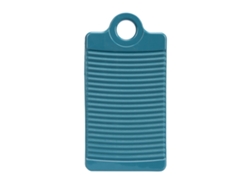 Tabla de lavar antideslizante Mini Baok para uso doméstico, fabricada en plástico grueso, de color verde.