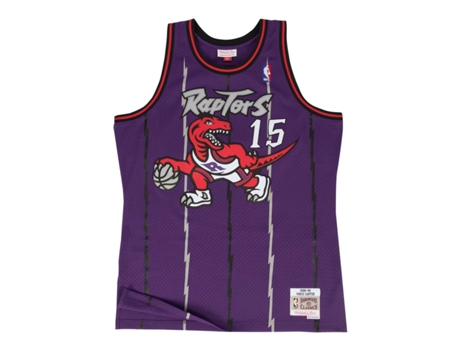 Camiseta para Hombre MITCHELL & NESS De Los Toronto Raptors De La Nba Morado para Baloncesto (Talla:S)