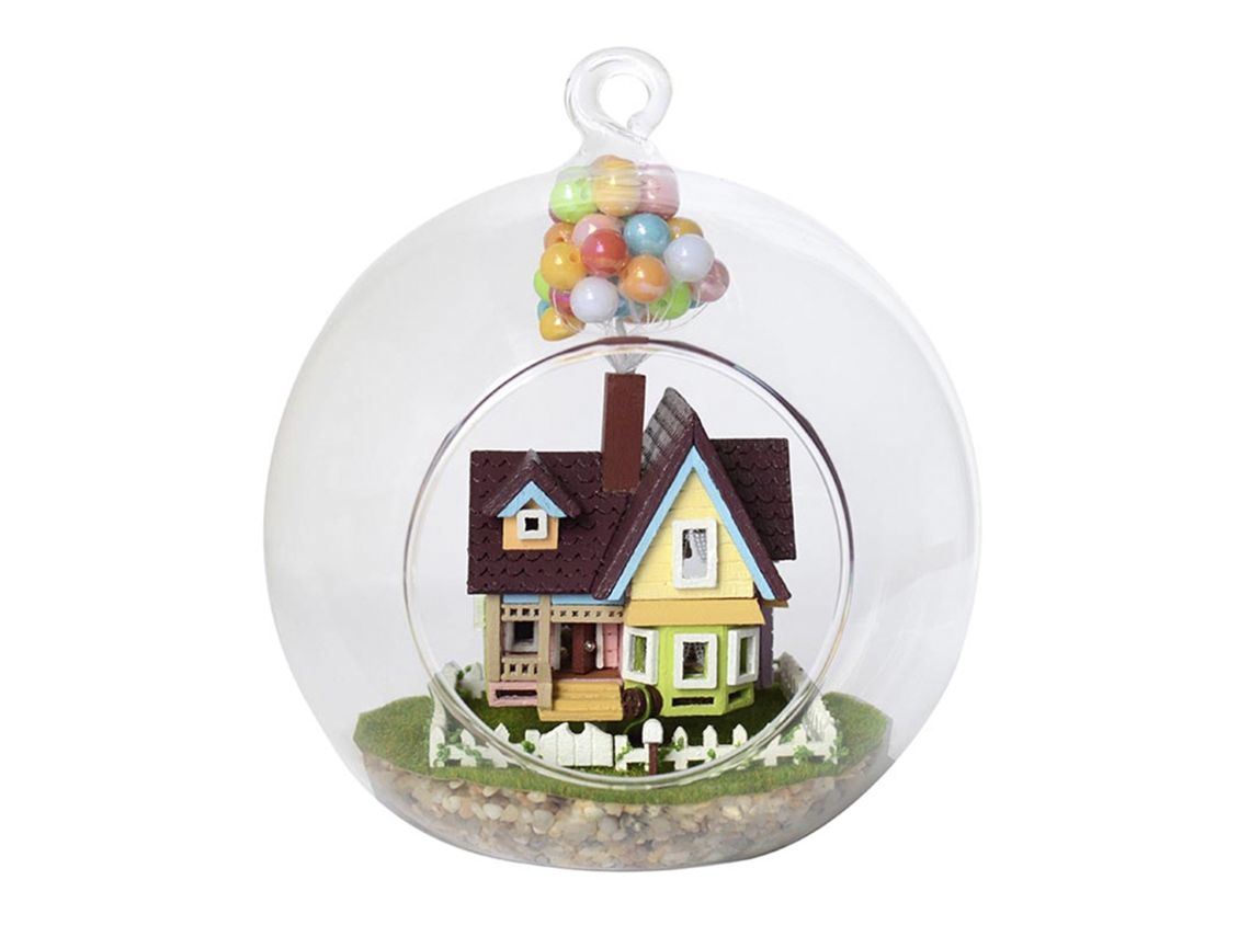 Casa Voladora 3d, Modelo En Miniatura De Wonderland, 12x12x12 Cm.