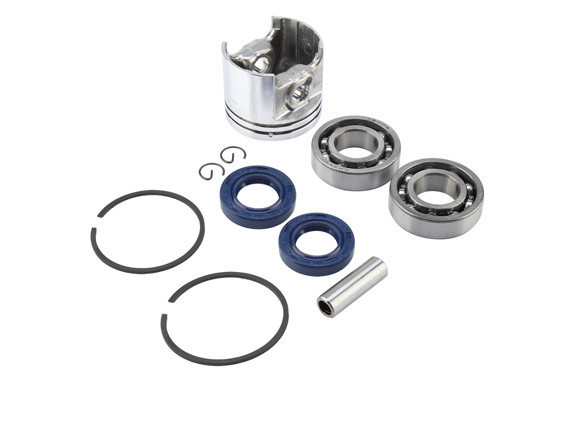 Kit de aros de pistón de 37 mm con retén de aceite para cojinete Stihl 017 MS170