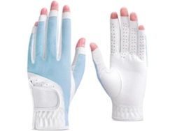 Guantes De Golf Para Mujer Con Dedos Descubiertos, Ajustables, Malla Transpirable, Protección Solar, Accesorio