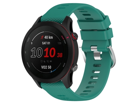 Correa de reloj inteligente para Samsung Galaxy Watch 4 Classic 46 mm 20 mm Correa de reloj de silicona suave de color sólido (verde)