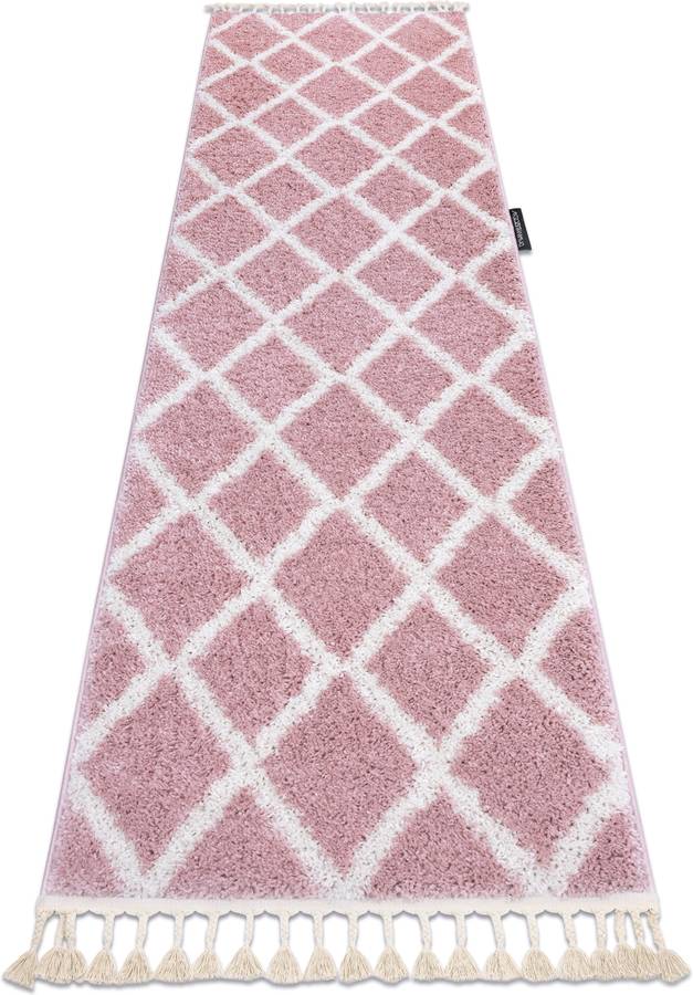 Alfombra DYWANY LUSZCZOW Berber Troik (Rosa - 80 x 200 cm - Polipropileno)