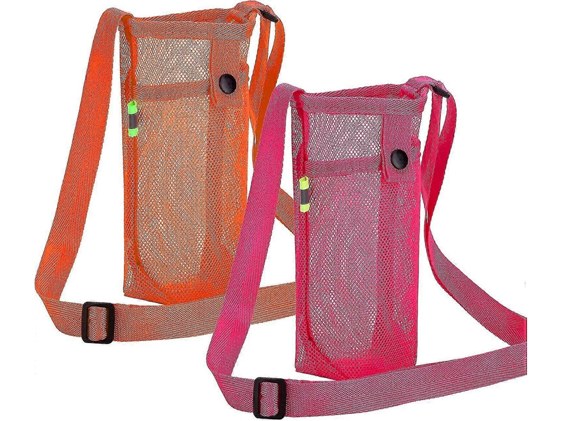 Portabotellas de agua de 2 piezas con correa de hombro ajustable, ideal para deportes, senderismo y acampada. Sygo