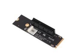 HURRISE Ngff/M.2 a Pcie X4 Tarjeta de expansión Ngff/M.2 a Pcie X4 Tarjeta elevadora Ngff/M.2 a Pcie X4 Tarjeta adaptadora Com