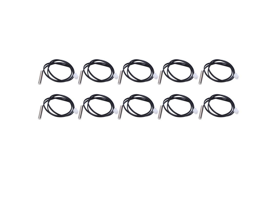 10 Piezas Sondeo De Temperatura Ntc 10k Impermeable Cable Sensor Para Industria Y Agricultura