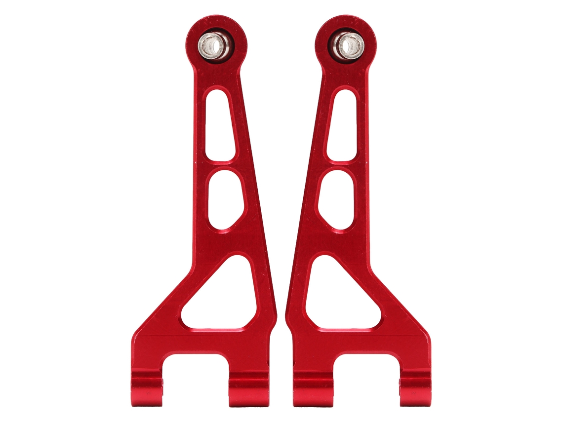 2 Peças Braço Superior Dianteiro De Liga De Alumínio Para Carro Rc Mjx 1/16 16208 16207 16210 Vermelho