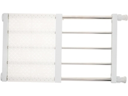 Separador Estantes Extensible Blanco Armario Clavos Fabricado Acero Carbono Abs Organizador Ajustable Guardar