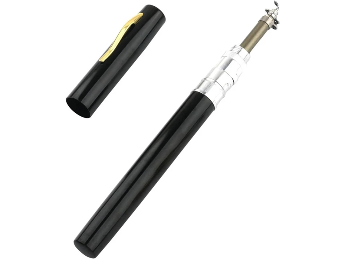 Caña De Pescar Acero Ultracorta 1 M, Ideal Para Pesca En Hielo., Resistente, Ligero, Portátil, Cómodo