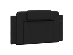 Maison Exclusive - Cojín Para Cabecero Viana Negro, 100 Cm, Piel Sintética