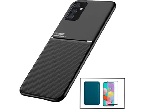 Kit Funda Magnetic Lux y Anti-Spy 5D Full Cover Samsung Galaxy M52 5G PHONECARE Negro
