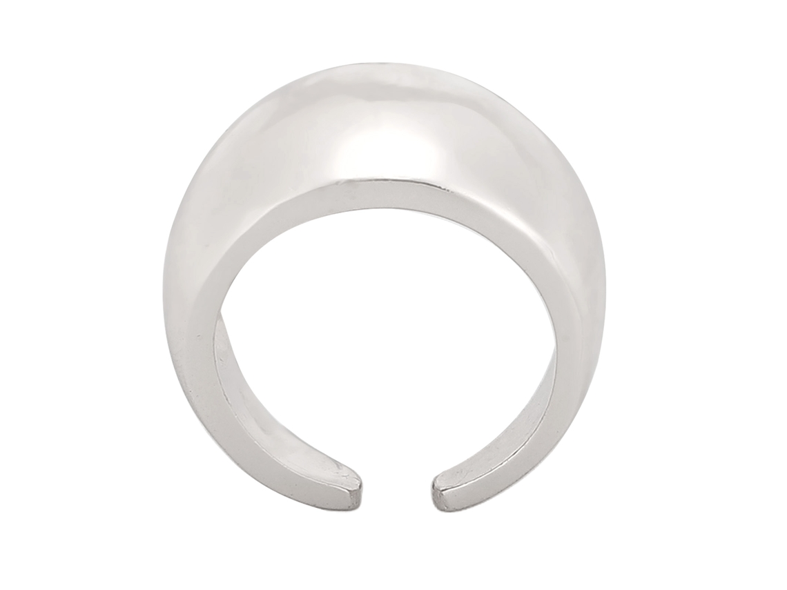 Anillo Abierto Unisex, Ligero, Estilo Moderno, Regalo De Cumpleaños, Bola Redonda, Plata.