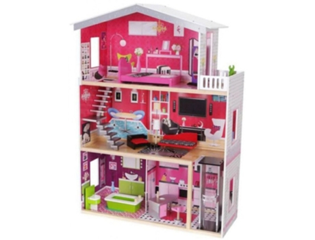 Casa de Muñecas MONI Piezas de Madera Isabella (Edad Mínima Recomendada: 36 meses)