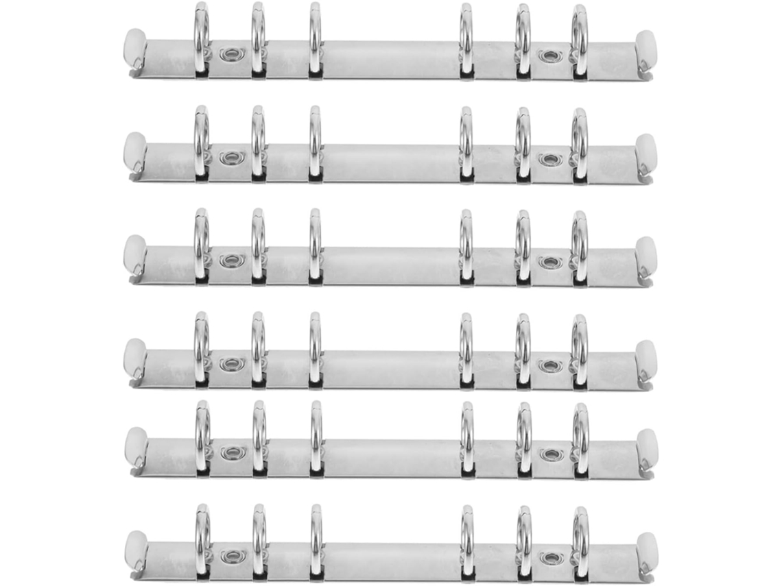Juego de 6 carpetas de anillas metálicas para bricolaje GOKOCO (sin dimensiones)