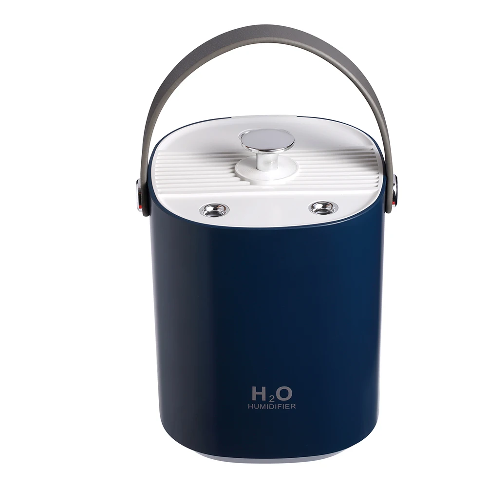 (azul 4000mah) Humidificador De Aire De 1,2l, Ultrasónico Silencioso, Con Luz Indicadora Y Carga Usb.
