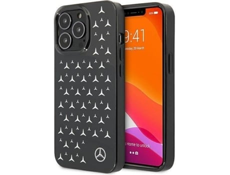Carcasa Apple MERCEDES iPhone 13, 13 Pro Hardcase Negro