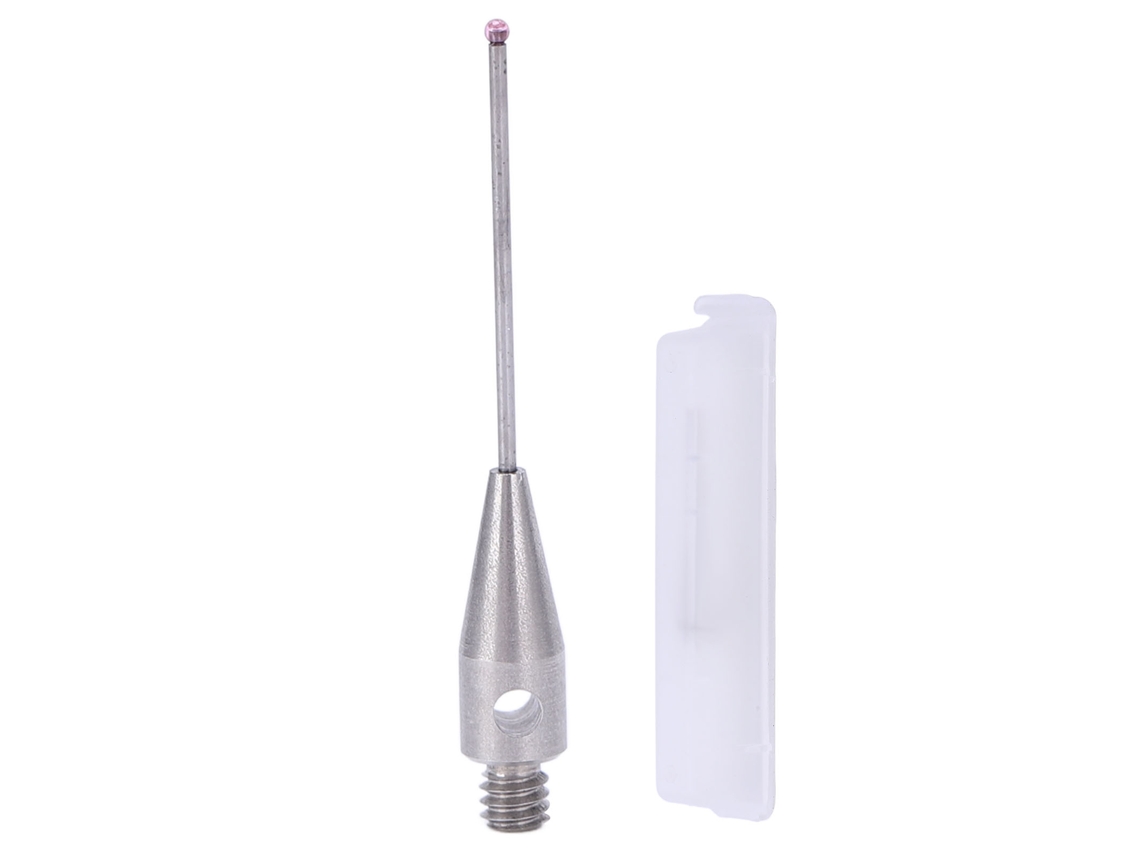 Punta De Sonda M2 Para Cmm, Rosca Esférica Roja, 0,7 Mm, 20 Mm De Longitud, Carburo De Tungsteno